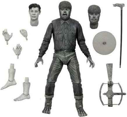 Universal monsters 7 Inch Action Figure Ultimate - Wolf Man Black & White
