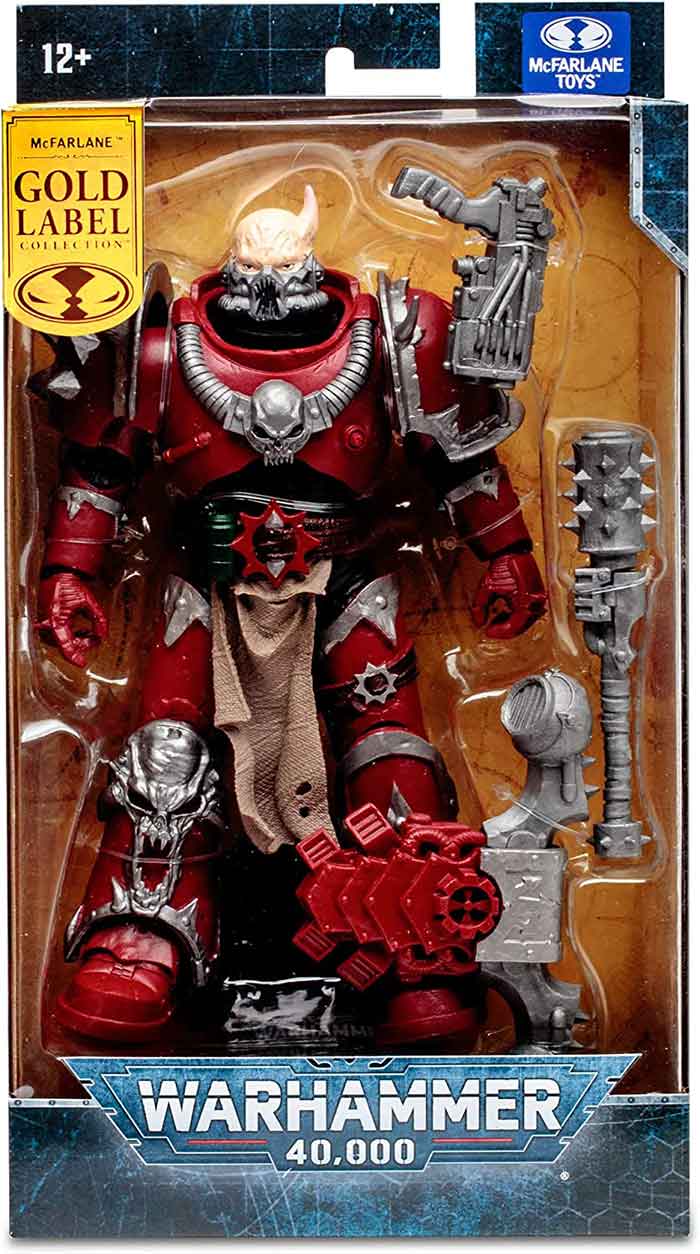 McFarlane - Warhammer 40,000 7 Figures Wave 5 - Chaos Space  Marine (Artist Proof) : Toys & Games