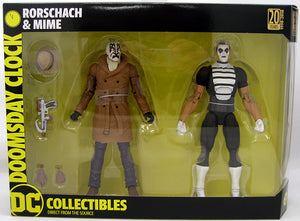 Watchmen Doomsday Clock 6 Inch Action FIgure 2-Pack Series - Rorschach & Mime