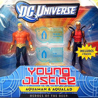 Young Justice 4 Inch Action Figure 2-Pack Series 1 - Aquaman / Aqualad (Non Mint Packaging)
